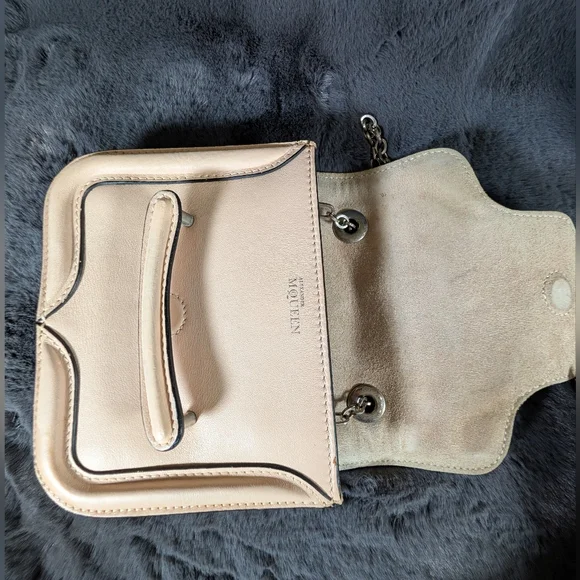 Alexander McQueen Mini Heroine Chain Leather Crossbody Bag
